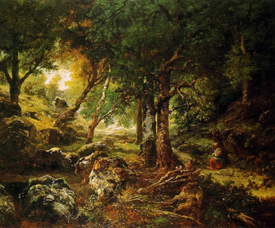 Paysage de foret Th.Rousseau